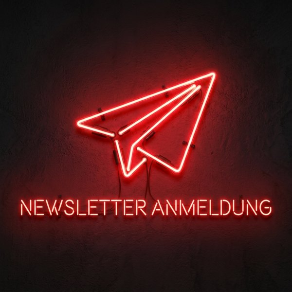 leuchtender Flieger als Newsletter Anmeldung